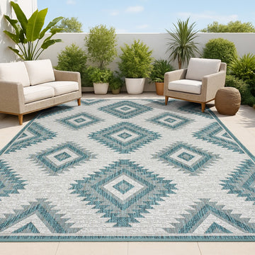 Lior Geometric Moroccan Diamond Area Rug